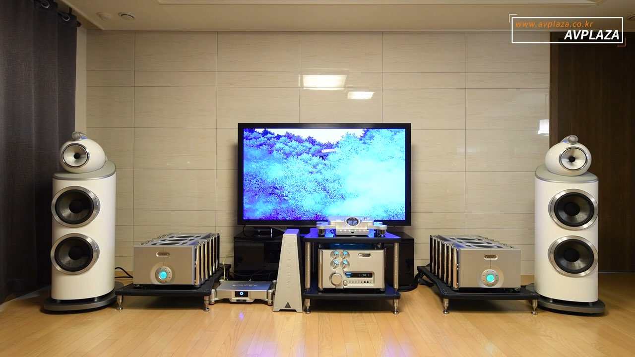 和弦 Chord DAVE 解码 Hugo M Scaler 升频器 Ultima Pre 前级 Ultima Mono单声道后级 蛇皇 Shunyata EVEREST 8000 电源处理器 宝华 B&W 801 D4 落地箱